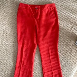 Banana Republic Orange Pique Ankle Length Pants